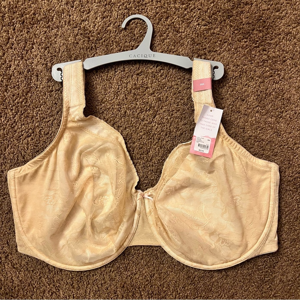 Cacique Modern Lace Unlined Full Coverage Bra